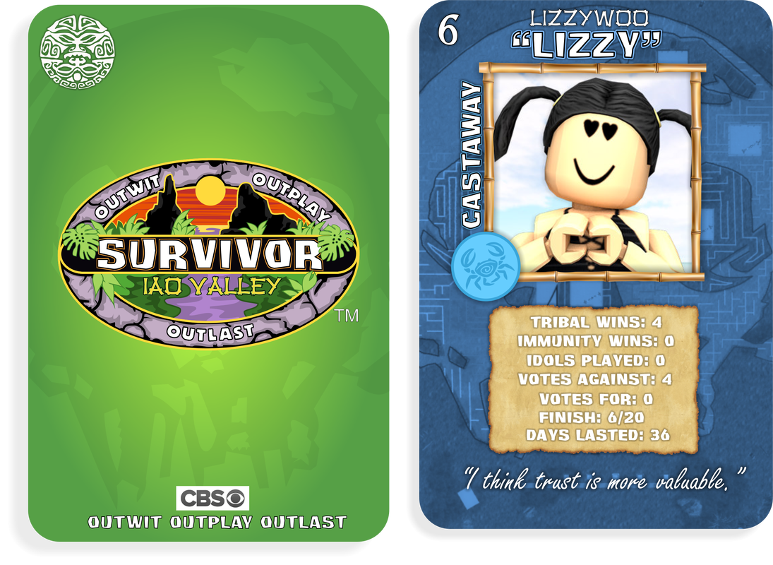 Lizzywoo Roblox Survivor Longterms - survivor outwit outplay outlast roblox